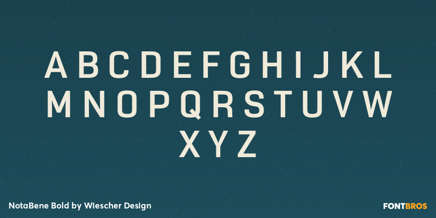 NotaBene Bold Font Poster #1