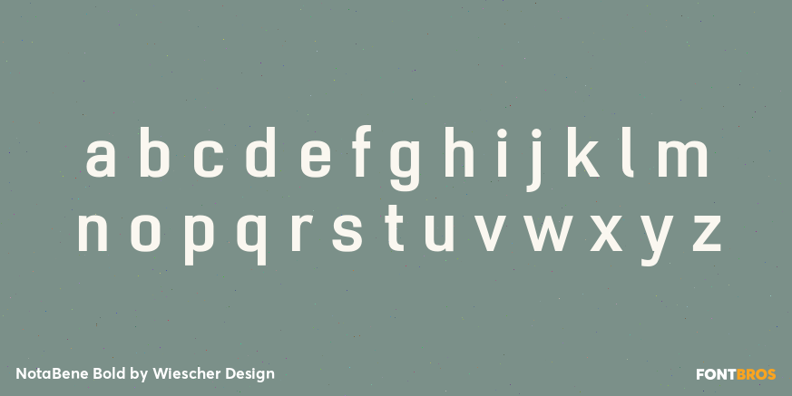 NotaBene Bold Font Poster #1