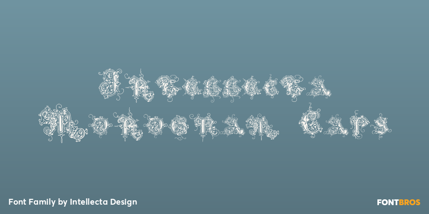 Intellecta Monogram Caps Font Poster