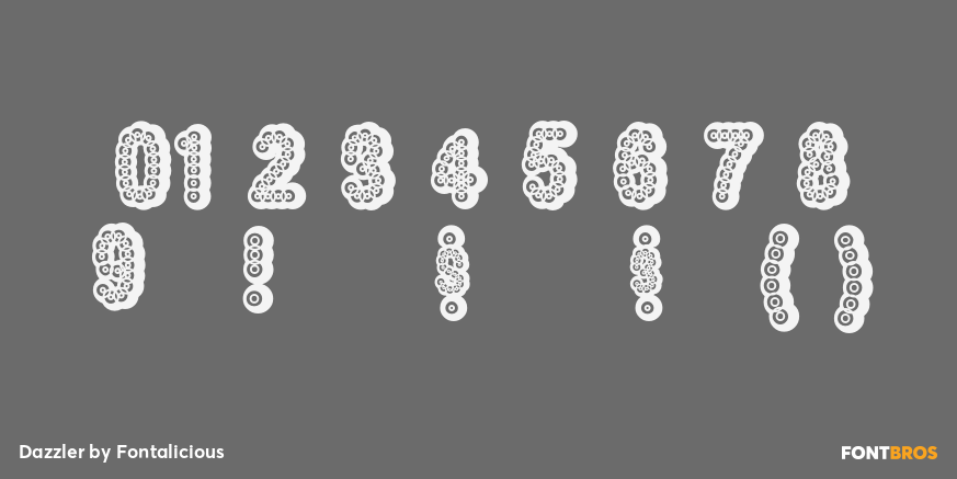 Dazzler Font Poster #1
