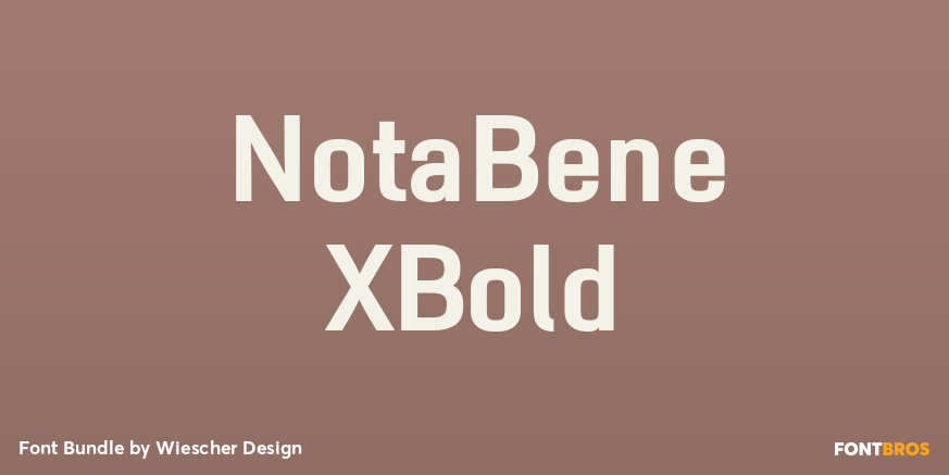 NotaBene XBold Poster