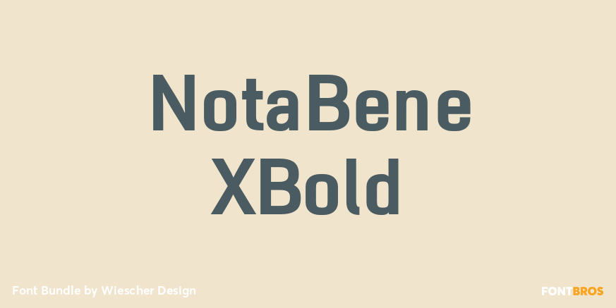 NotaBene XBold Poster