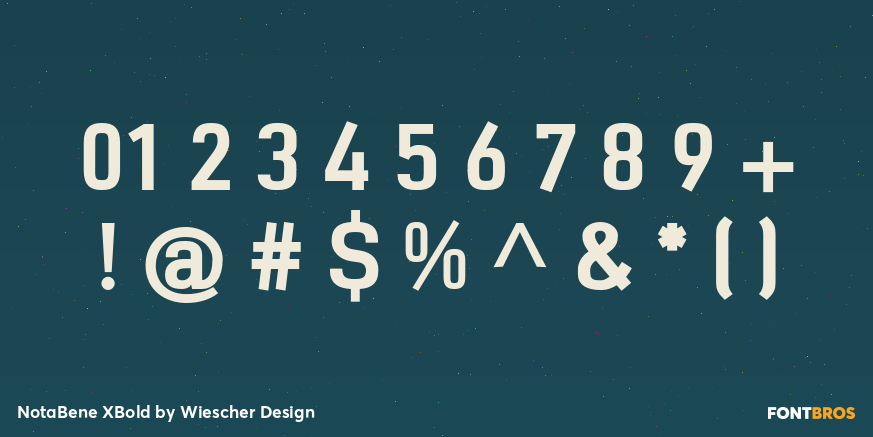 NotaBene XBold Font Poster #1