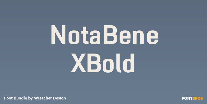 NotaBene XBold Poster