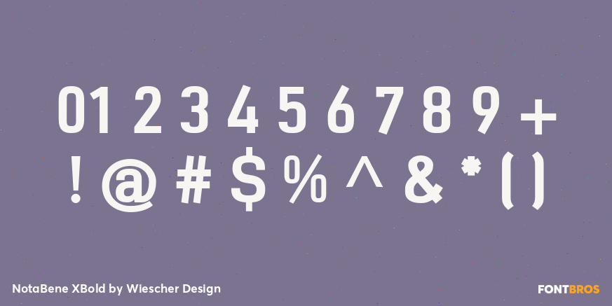 NotaBene XBold Font Poster #4