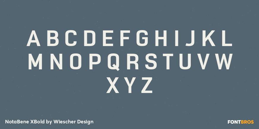NotaBene XBold Font Poster #1