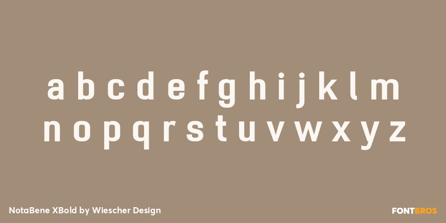 NotaBene XBold Font Poster #1