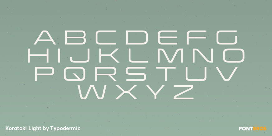 Korataki Light Font Poster #1