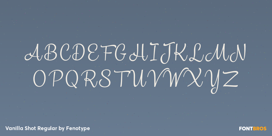 Vanilla Shot Regular Font Poster #2