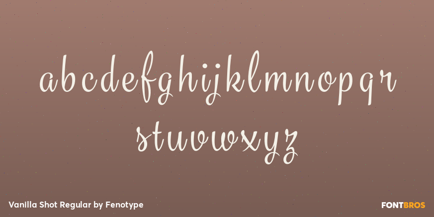 Vanilla Shot Regular Font Poster #3