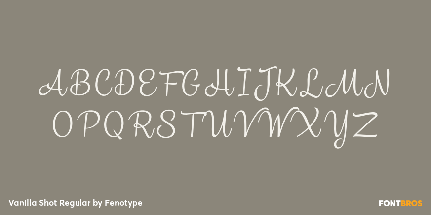 Vanilla Shot Regular Font Poster #1