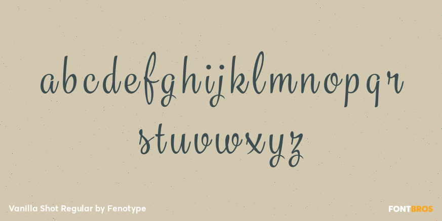 Vanilla Shot Regular Font Poster #1