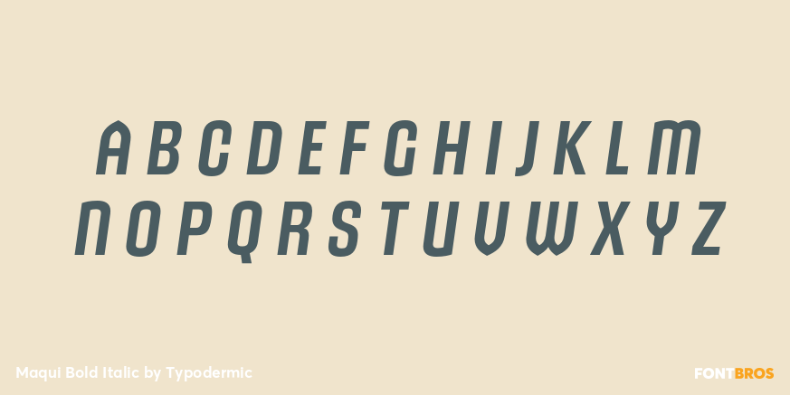 Maqui Bold Italic Font Poster #2