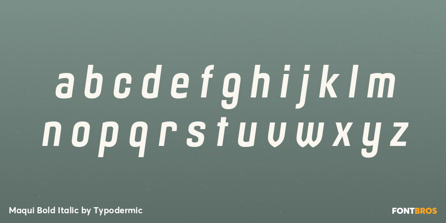 Maqui Bold Italic Font Poster #3