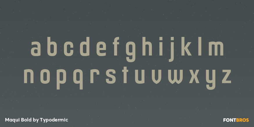 Maqui Bold Font Poster #3