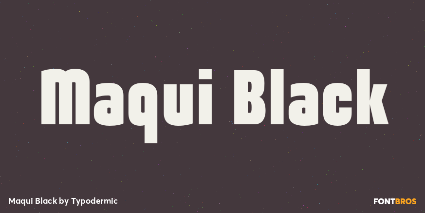 Maqui Black Font Poster #1