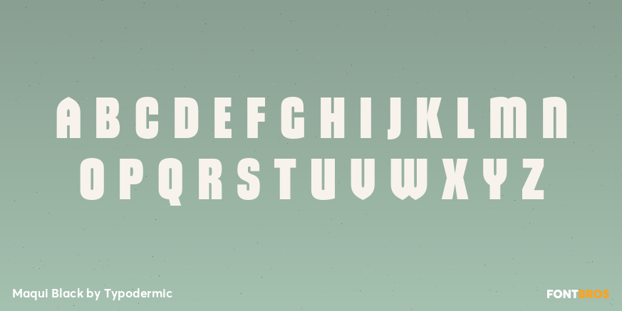 Maqui Black Font Poster #2