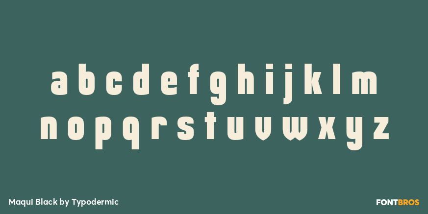 Maqui Black Font Poster #3