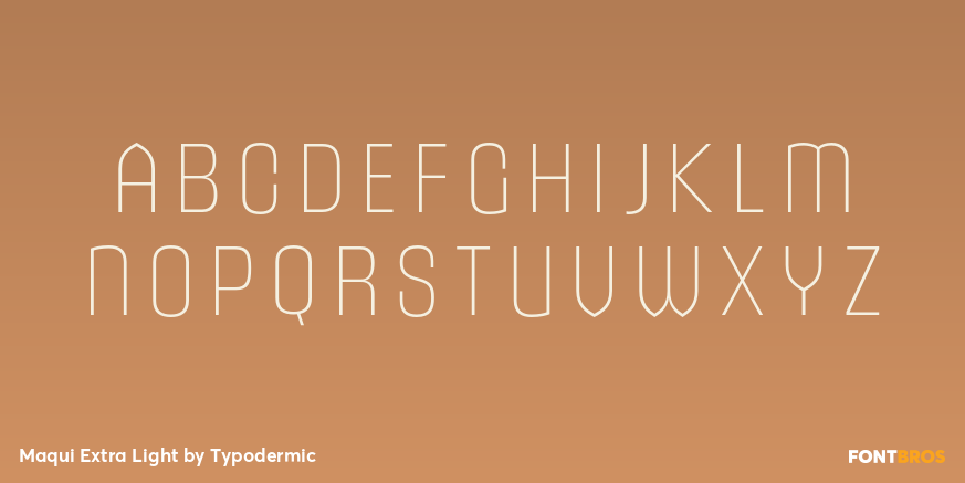 Maqui Extra Light Font Poster #2