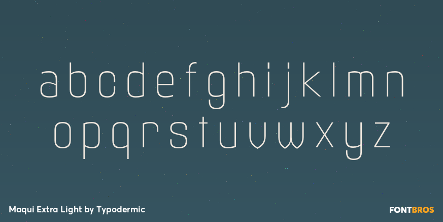 Maqui Extra Light Font Poster #3