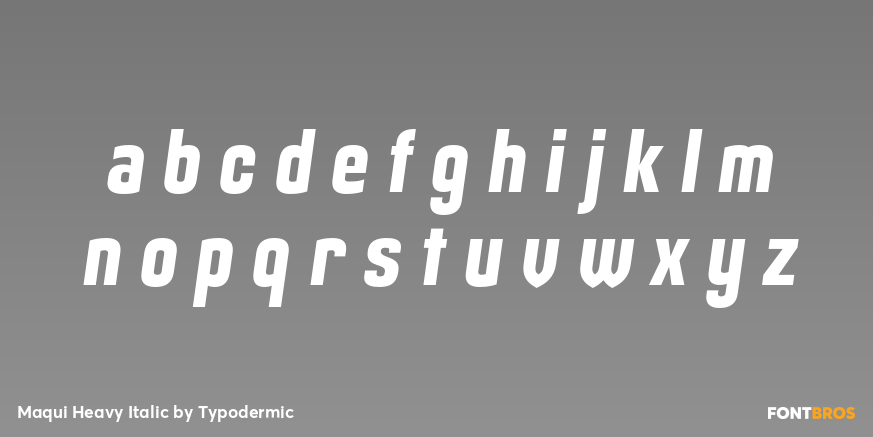 Maqui Heavy Italic Font Poster #3