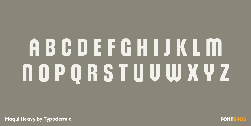 Maqui Heavy Font Poster #2