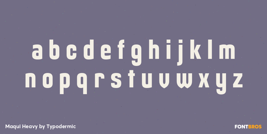 Maqui Heavy Font Poster #3