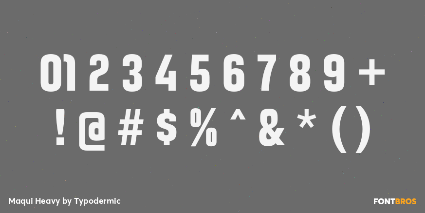 Maqui Heavy Font Poster #4