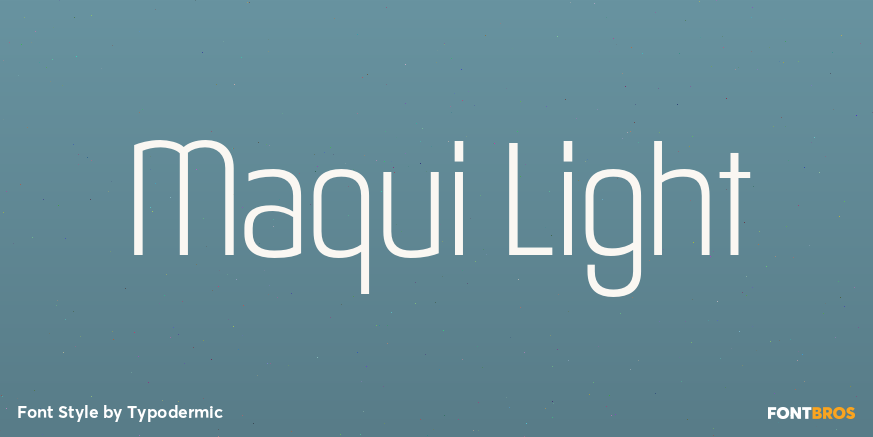 Maqui Light Font Poster #1