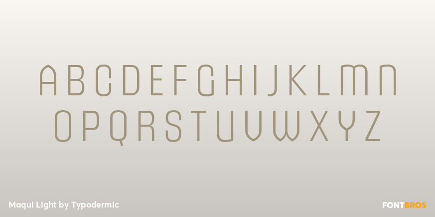 Maqui Light Font Poster #2