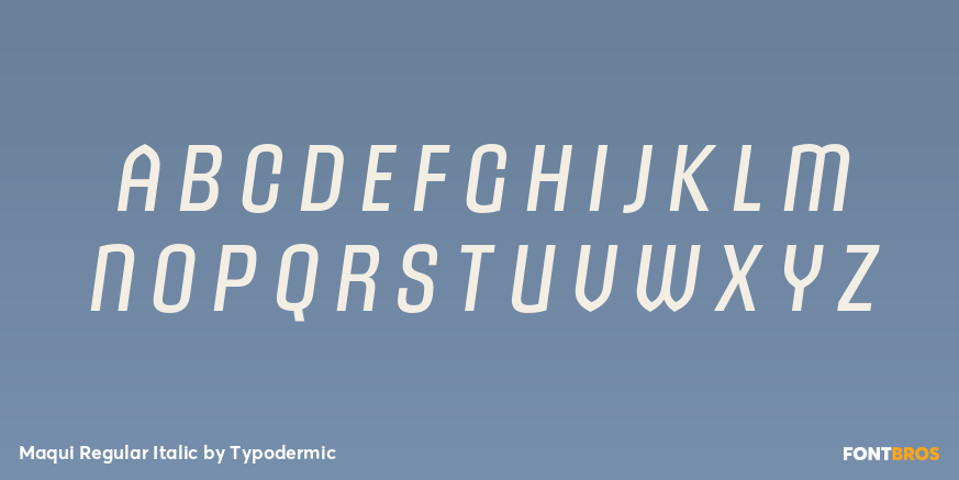 Maqui Regular Italic Font Poster #2