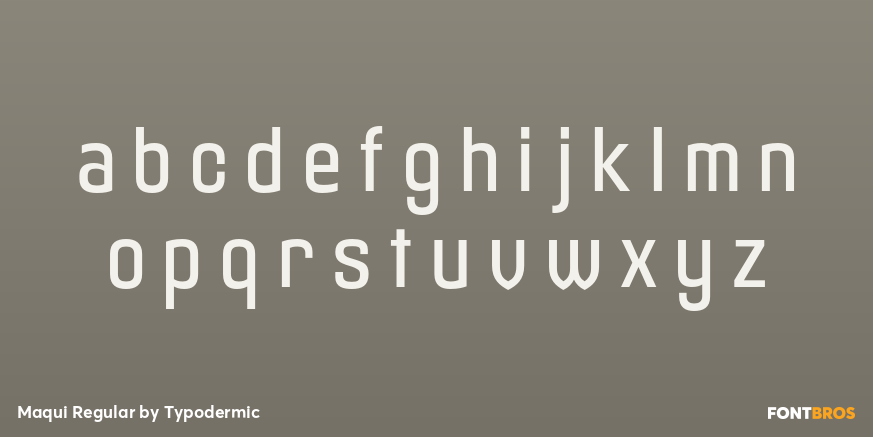 Maqui Regular Font Poster #3