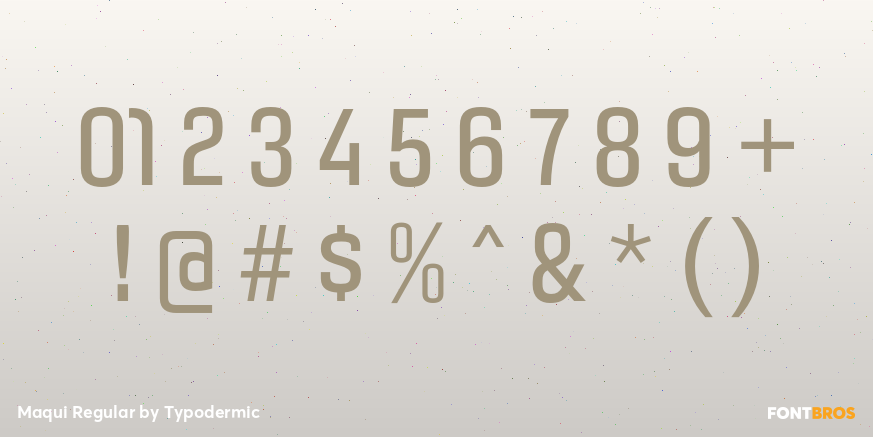 Maqui Regular Font Poster #4