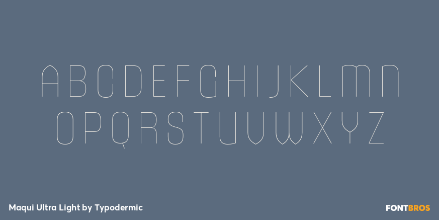 Maqui Ultra Light Font Poster #2