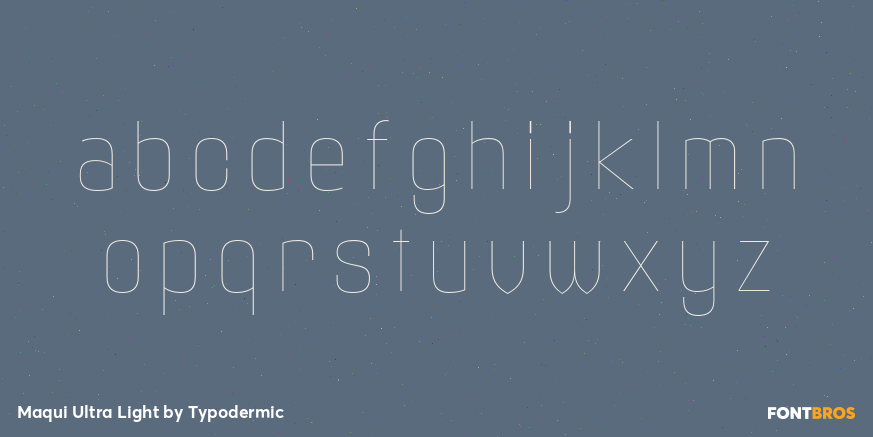 Maqui Ultra Light Font Poster #3