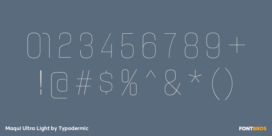 Maqui Ultra Light Font Poster #4