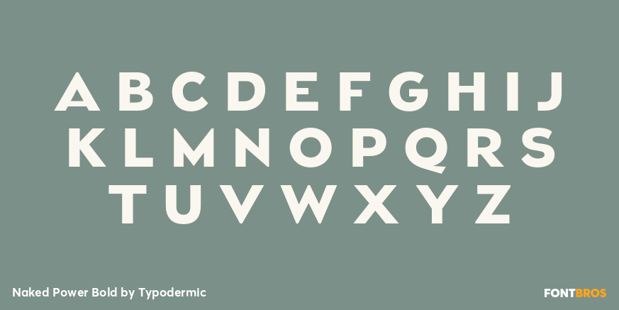 Naked Power Bold Font Poster #2