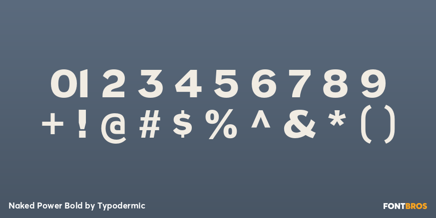 Naked Power Bold Font Poster #4