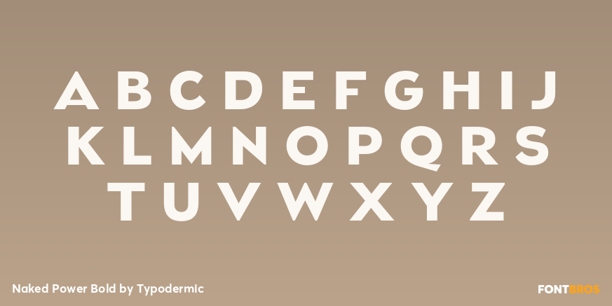 Naked Power Bold Font Poster #1