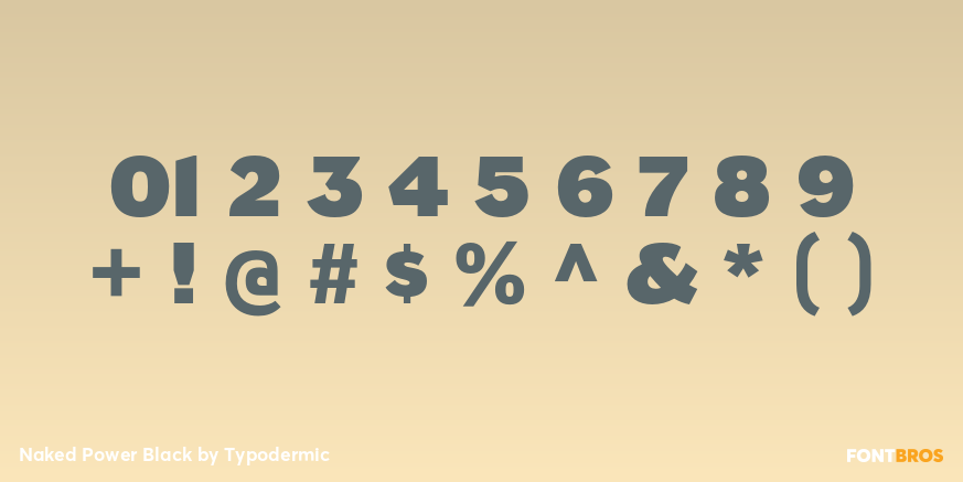 Naked Power Black Font Poster #4