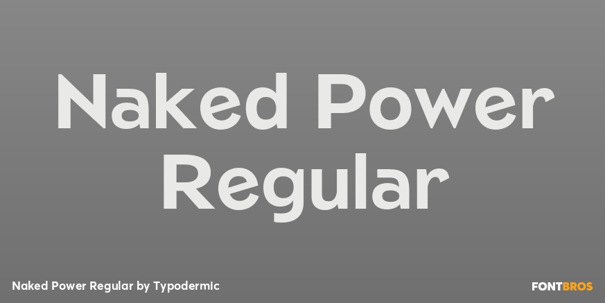 Naked Power Regular Font Poster #1
