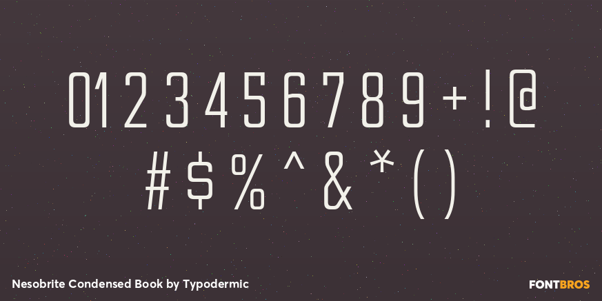 Nesobrite Condensed Book Font Poster #4