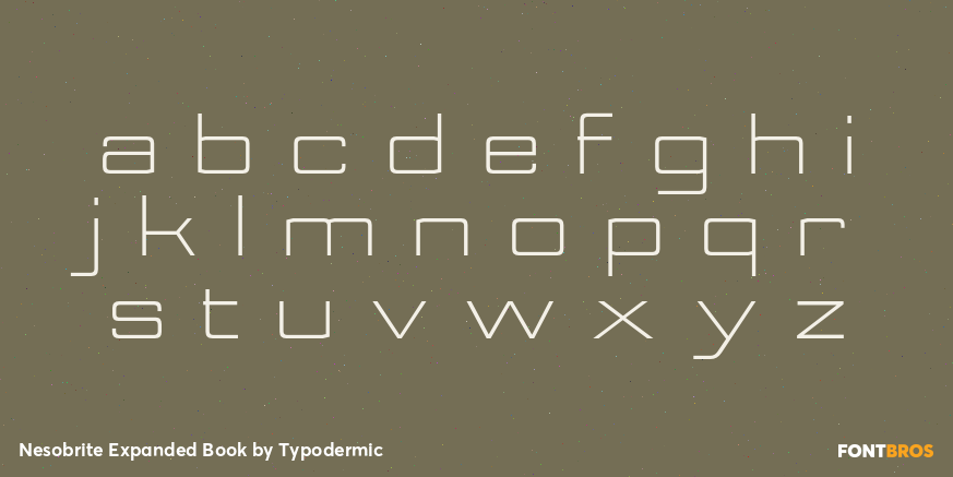 Nesobrite Expanded Book Font Poster #1