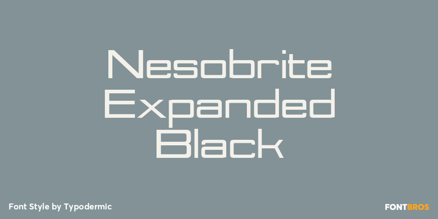 Nesobrite Expanded Black Font Poster #1
