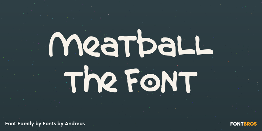 Meatball the Font Poster