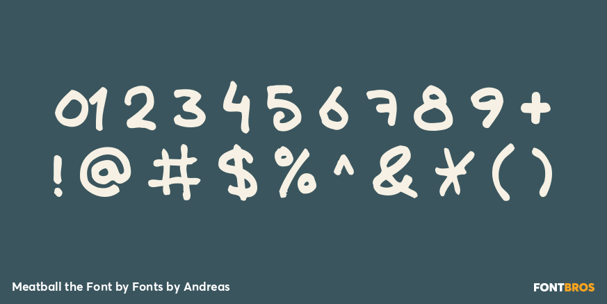 Meatball the Font Font Poster #1