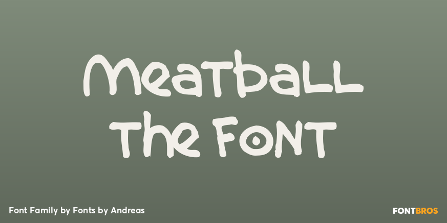Meatball the Font Poster