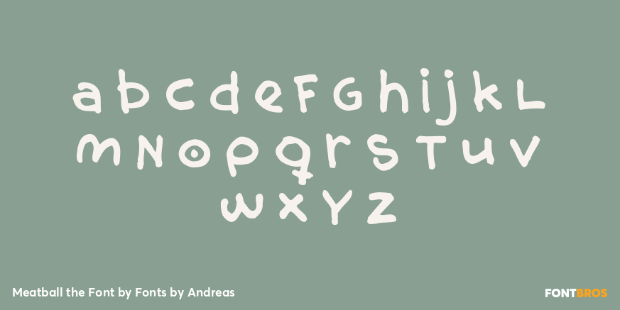 Meatball the Font Font Poster #3