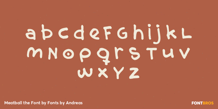 Meatball the Font Font Poster #1