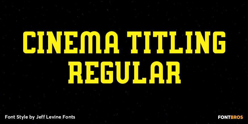 Cinema Titling Regular Poster